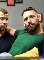 Athletic guys Enzo Rimenez and Louis Ricaute meet and fuck for the first time
